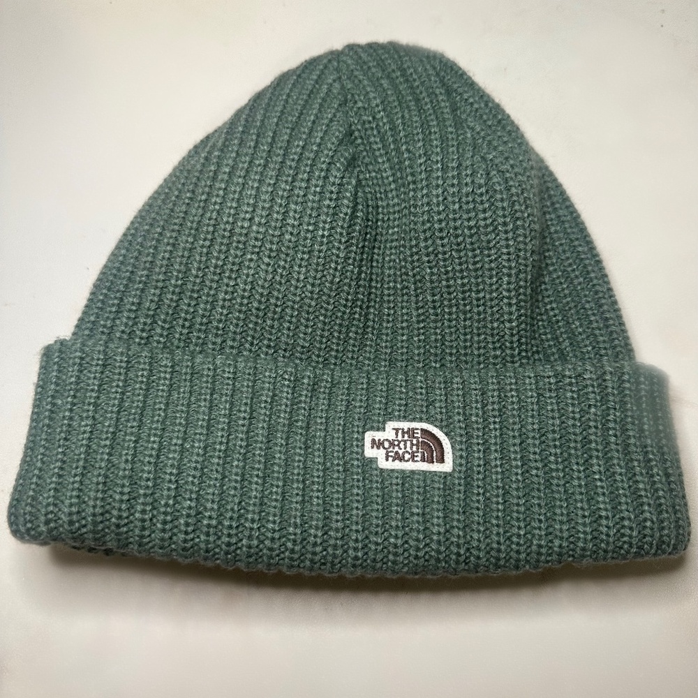 THE NORTH FACE OLIVE GREEN BEANIE